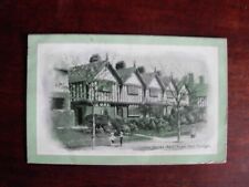 Edwardian Postcard   Cottage Homes,  Park Road, Port Sunlight Wales posted 1910