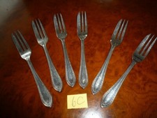 VINTAGE CAKE PASTRY FORKS EPNS