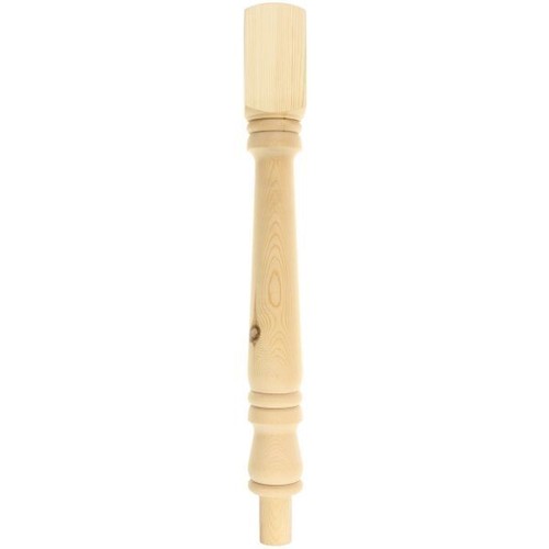Pine plain turned newel - turned, post
