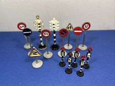 Vintage Dinky Toys Diecast Road Traffic Signs Signals x10 1960s + 5 Plastic Sign