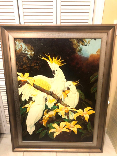 Framed original oil canvas - framed,