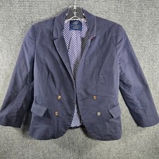 Zara Boys Kids Blazer Suit Jacket Size Medium Navy Blue Formalwear