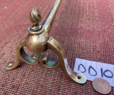 85cm Cast brass towel rail Pans Tapestry Old vintage Kitchen French c1870 Gothic