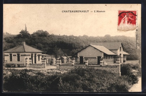 Old postcard châteaurenault - old,