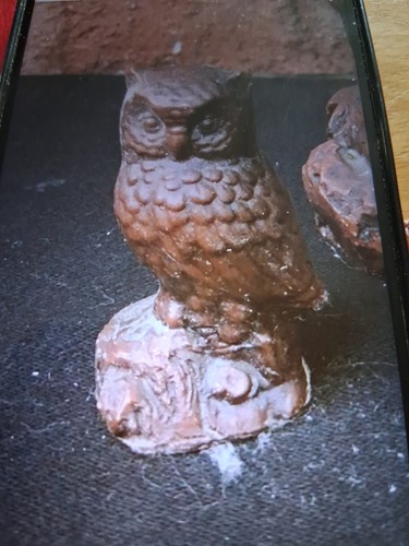 Vintage cold cast - bronze, owl