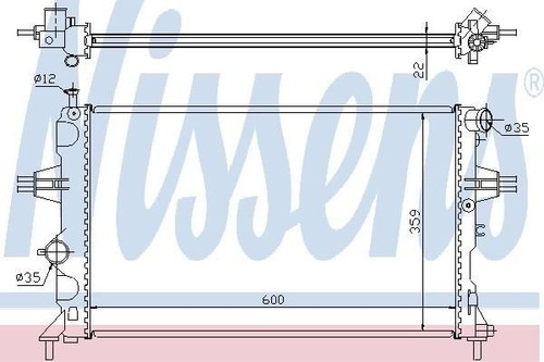 Nissens radiator for vauxhall - radiator,