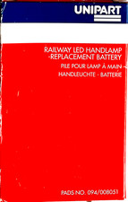 Unipart Railway Modern Bardic Hand Lamp Battery
