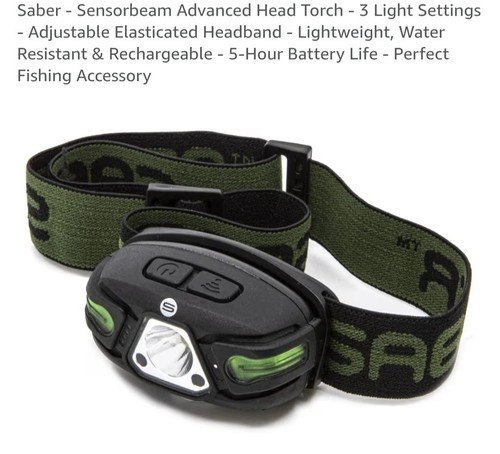 Saber sensorbeam head torch - saber,
