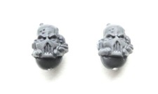 Warhammer 40K x2 Space Marine Commander Re-Breather Heads (OOP)