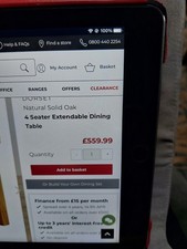 Solid Oak Table And 4 Chair's