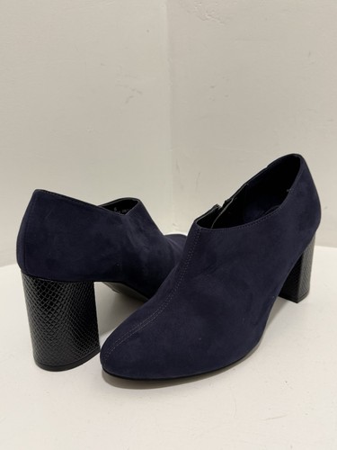 Navy suede ankle - m&s, boots