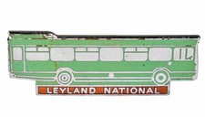 Vintage Old Leyland National Bus Enamel Brooch Badge