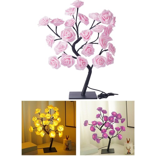 Table lamp rose flower - lamp,