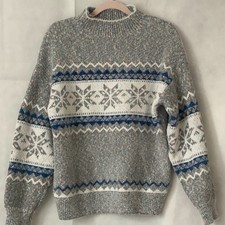 Vintage nordic snowflake - snowflake, knit