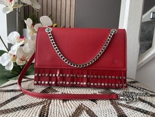 ZARA Woman Red studded shoulder bag Cross Bag Bag, Handbag