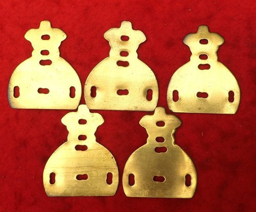 Brass backing plates - 5, for