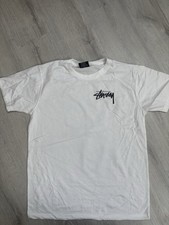 Stussy Men's T-Shirt White Size S Reprint