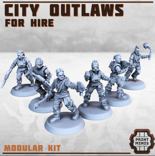 28mm city outlaw - outlaw, set