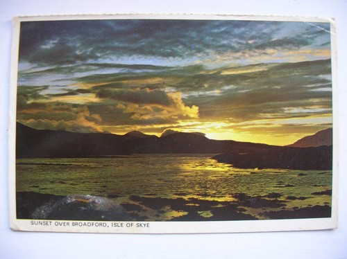 Skye postcard sunset at - skye,