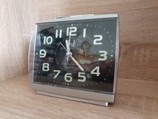 Tavistock & Jones Super-Silent Quartz Alarm Clock EL6668. Glow In The Dark