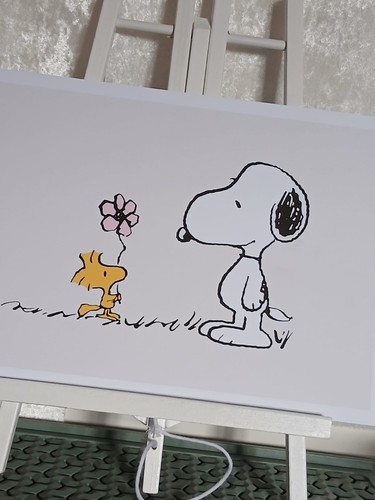 Snoopy art print - art,