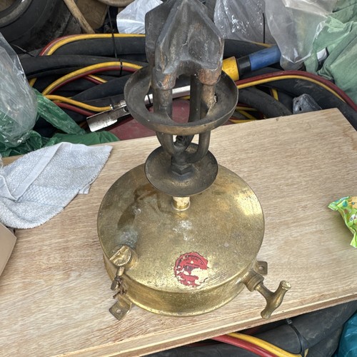 Vintage brass paraffin - brass,