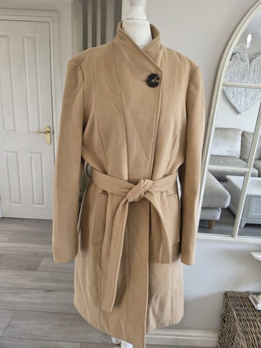 Camel beige belted - camel,