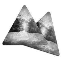 2x Triangle Coaster - BW -