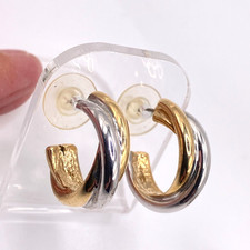 M&S earrings two tone plated