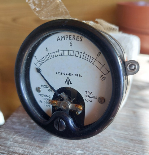 Vintage analogue ammeter - analogue,