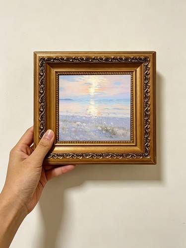 The sea hand painted oil - the,