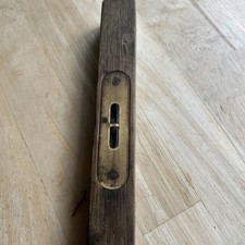 Antique Wooden And Brass Spirit Level