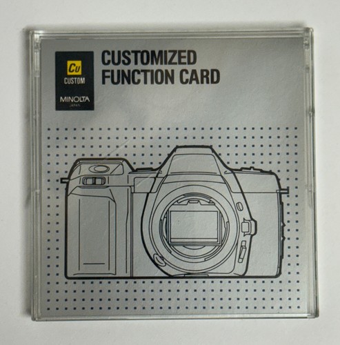 Minolta customized function - customized,