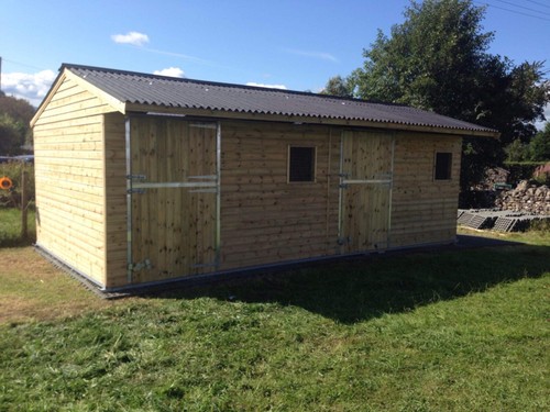 12ft 24ft horse stable - horse, block