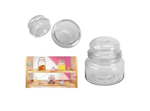 Glass jar with - glass,