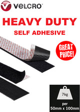 VELCRO® HEAVY DUTY ULTRAMATE® 50mm Self Adhesive Tape Stick On Hook & Loop Strip