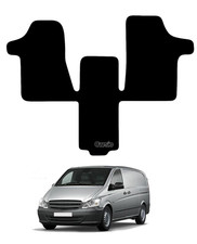 Carsio Tailored Carpet Van Cab Floor Mats For Mercedes Vito 2003 to 2014 2 Seat