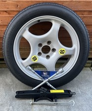 BMW 5 6 7 X3 5GT GENUINE 18" SPACE SAVER SPARE WHEEL KIT + JACK F01 F02 F04 F10