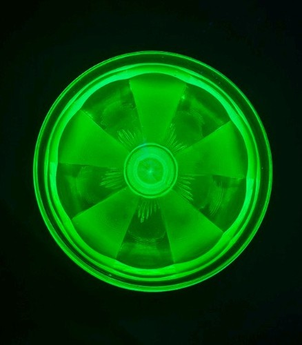 Vintage green uranium glass - uranium,
