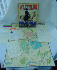 Vintage 1962 Avalon Hill WATERLOO Napoleonic Campaign Board Game - Complete