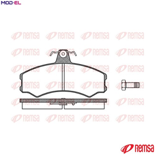 Brake pad set - pad,