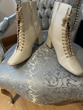 BNIB M & S Leather Stone/Cream