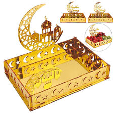 Acrylic Eid Mubarak Food Tray Islamic Muslim Ramadan Kareem Gifts Party Decor