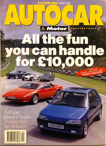 Autocar magazine may - magazine, 19-may-93