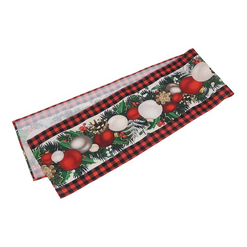 Linen red and black - linen,