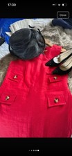 Hobbs Red Shift Dress