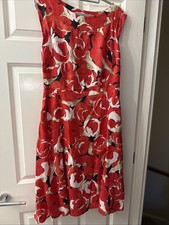 Laura Ashley Red White Flowers