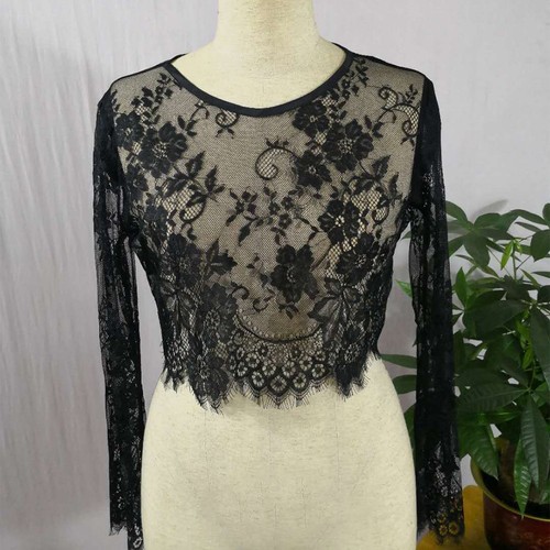 Women lace mesh - crop, with