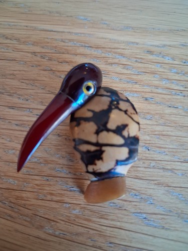 Bird tagua nut - tagua, amber