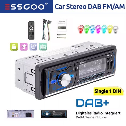 Dab car radio single 1din - single,